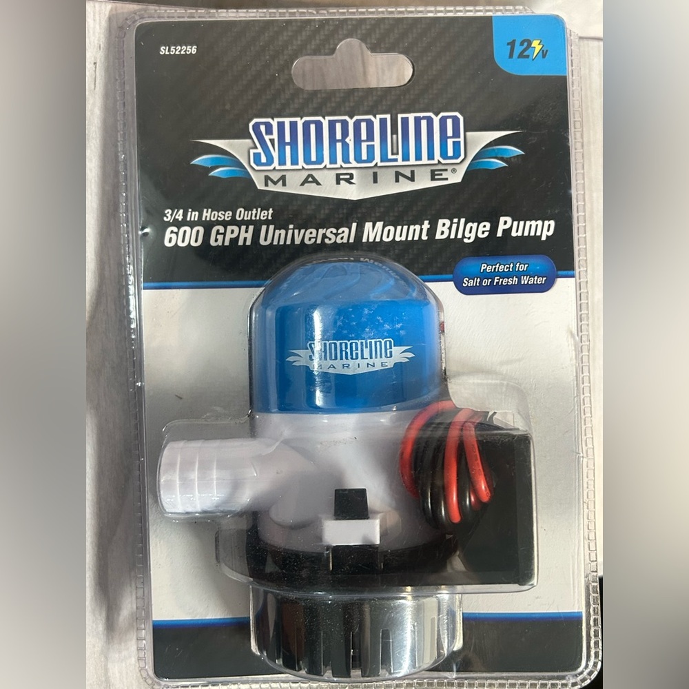 Shoreline Marine 600 GPH Universal Mount Bilge Pump – Fresh & Saltwater Use